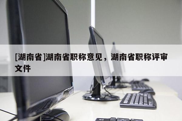 [湖南省]湖南省职称意见，湖南省职称评审文件
