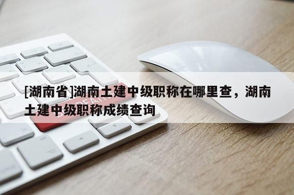 [湖南省]湖南土建中级职称在哪里查，湖南土建中级职称成绩查询