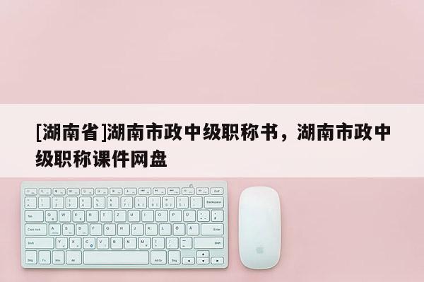 [湖南省]湖南市政中级职称书，湖南市政中级职称课件网盘